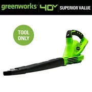 Greenworks 40V 340 CFM 185 MPH Cordless Brushless Leaf Blower/ Vacuum (Tool-Only), 24312