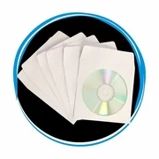 2000 CD DVD Paper Sleeve Envelope Window & Flap Wholesale Lot