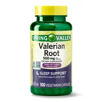 (2 Pack) Spring Valley Valerian Root Capsules, 500 mg, 100 Ct