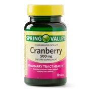(2 Pack) Spring Valley Cranberry Extract Tablets, 500 mg, 30 Ct