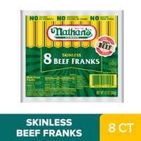 Nathan's Famous Skinless Beef Franks, 12 oz