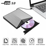 Special Buys! External Bluray DVD Drive, USB 3.0 and Type-C Blu-Ray Burner DVD Burner 3D Slim Optical Blu Ray CD DVD Drive Compatible with Windows XP/7/8/10, MacOS for MacBook, Laptop, Desktop