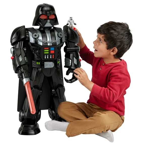 Star Wars, Darth Vader Bot Action Figure, Includes Stromtrooper Figure, Imaginext