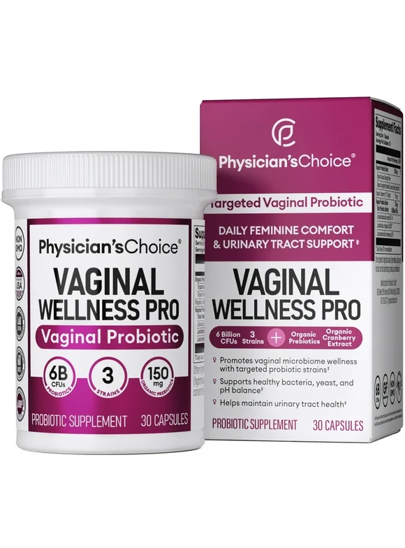 Physician's Choice Vaginal Wellness Pro, Holistic Feminine and Urinary Tract Support, 30 Count