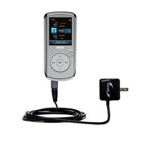 Gomadic Intelligent Compact AC Home Wall Charger suitable for the RCA M4102 Opal Digital Media Player