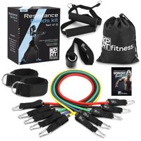 XPRT Fitness 11 PCS Resistance Tube Workout Bands Set -Fitness Strength Training