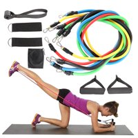 Fitness Dreamer 11 Pieces Resistance Bands Set with Handles Ankle Strap, Resistance Tubes Sets FOR EXERCISE Up To 100 Lbs., For Resistance Training Physical Therapy Home Workouts Yoga Pilates