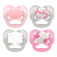 Dr. Browns Advantage Pacifiers, Stage 1, 0-6 Months, Pink, 4-PK