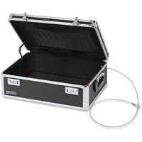 Vaultz Locking Storage Box 19.5 x 7 x 13.5 inches Black (VZ00323)