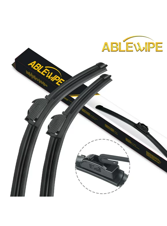 ABLEWIPE 21"+19" Quality Windshield Wiper Blades Fit For Toyota Camry 2001-1992 J U HOOK, ModelLW0729