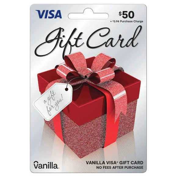 $50 Vanilla Visa Gift Box Gift Card (plus $3.94 Purchase Fee)