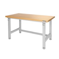 UltraHD Adjustable Height Heavy-Duty Wood Top Workbench by Seville Classics
