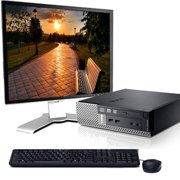Dell Desktop PC Tower System Windows 10 Intel Core i3 Processor 4GB RAM 500GB Hard Drive DVD-RW Wifi with a 19" LCD -Refurbished Computer with 1 Year Warranty!