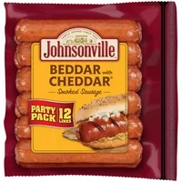 Johnsonville Beddar with Cheddar Smoked Sausages Party Pack, 28 oz, 12 Count