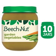 (10 Pack) Beech-Nut Stage 2, Garden Vegetables Baby Food, 4 oz Jar