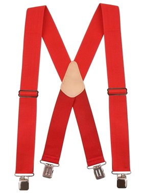HoldEm Heavy Duty Work Suspenders - 2" Wide Adjustable with Extra Heavy Strong Sturdy Clips