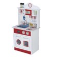 Teamson Kids - Little Chef Madrid Classic Play Kitchen, Red/White