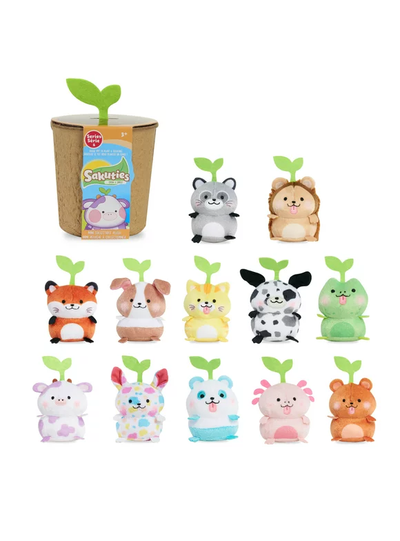 Sakuties Mini Collectible Stylized Plush, Kids Toys for Ages 3 up