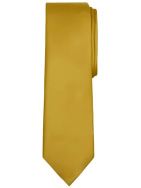 Jacob Alexander Solid Color Men's Regular Tie - Gold
