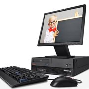 Refurbished Desktop Computers- Fast Lenovo Windows 10 Desktop PC Bundle with a 2.13GHz Intel Processor, 4GB of Ram, a 17" LCD, DVD,  Keyboard, Mouse and Wifi Adapter