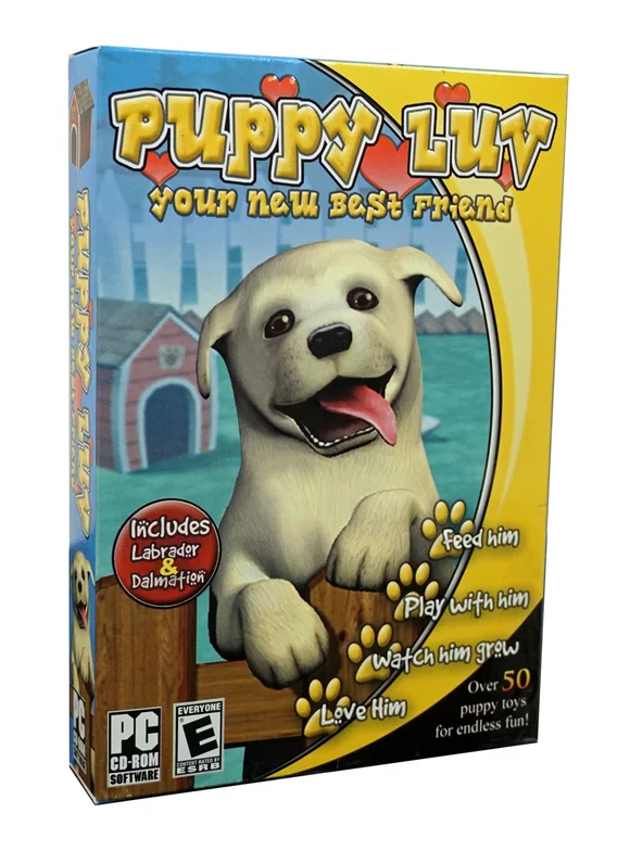 Puppy Luv - Your New Best Friend PC CDRom - Includes Labrador & Dalmation Dogs