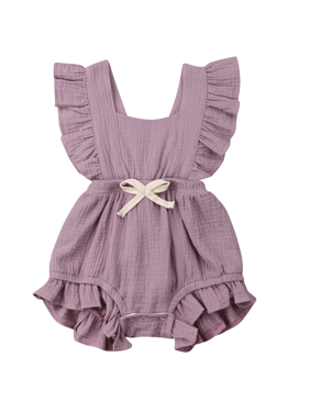 Multitrust Newborn Baby Girl Ruffle Romper Sleeveless Jumpsuit Cotton Summer Outfit Clothes