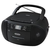 JENSEN CD-545b Portable Stereo CD Player with Cassette Recorder & AM/FM Radio - Daily Saves Exclusive