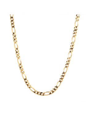 Jordan Blue NYC 14k gold plated Sterling silver Men's 24" figaro chain necklace