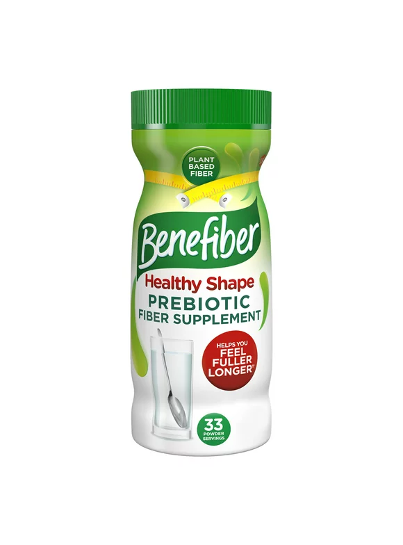 Benefiber Healthy Shape Prebiotic Fiber Powder for Digestive Health, 8.7 Oz