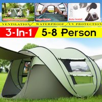 S/L Camping Windproof Waterproof Large Automatic Tent Portable Light Moisture Proof for Hiking Camping