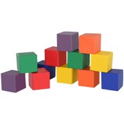 Soozier 12 Piece Soft Play Blocks Soft Foam Toy Building and Stacking Blocks Non-Toxic Compliant Learning Toys for Toddler Baby Kids Preschool