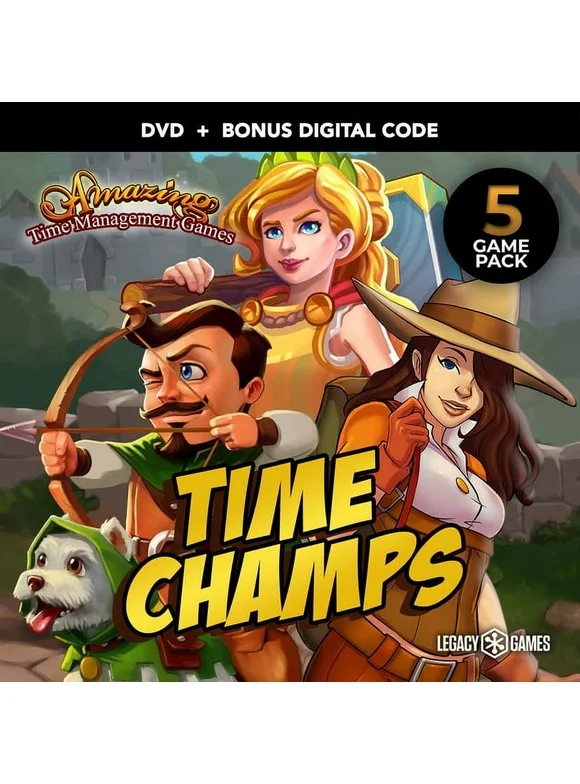 Amazing Time Management Games: Time Champs - 5 Pack, PC DVD with Code