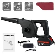 Cordless Leaf Blower 2-in-1 Sweeper/Vacuum 2.0 AH Battery for Blowing Leaf, Car, Computer Host (20.63 in. x 6.54 in. x 6.22 in.)