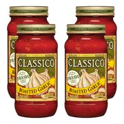 (4 Pack) Classico Roasted Garlic Pasta Sauce, 24 oz Jar