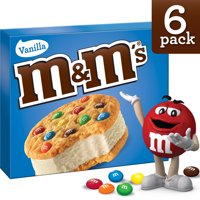 M&M's, Cookie Sandwiches With Vanilla Ice Cream, 6 Ct