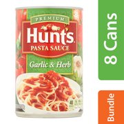 (8 Pack) Hunt's Garlic & Herb Pasta Sauce, 24 oz