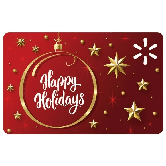 Holiday Classic Ornament Happy Holidays Daily Saves Gift Card