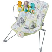 Fisher-Price Baby Bouncer with Removable Toy Bar, Green