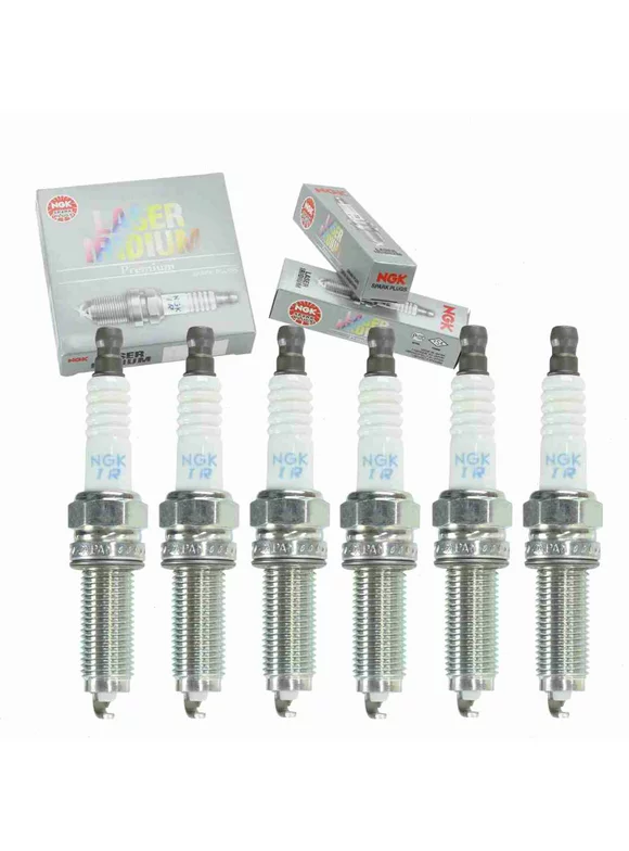 6 pc NGK 5787 Laser Iridium Spark Plugs for 12290-R40-A01 12290R40A010M1 3461 9619 SXU22HCR-11S YR6SII330X Ignition Wire Secondary Fits select: 2010-2014 HONDA CR-V, 2008-2012 HONDA ACCORD
