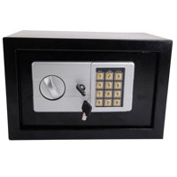 Zimtown Fire Safe Box with Keypad Lock Water and Fireproof Safe Box with Key for Home Office Hotel Security, Black
