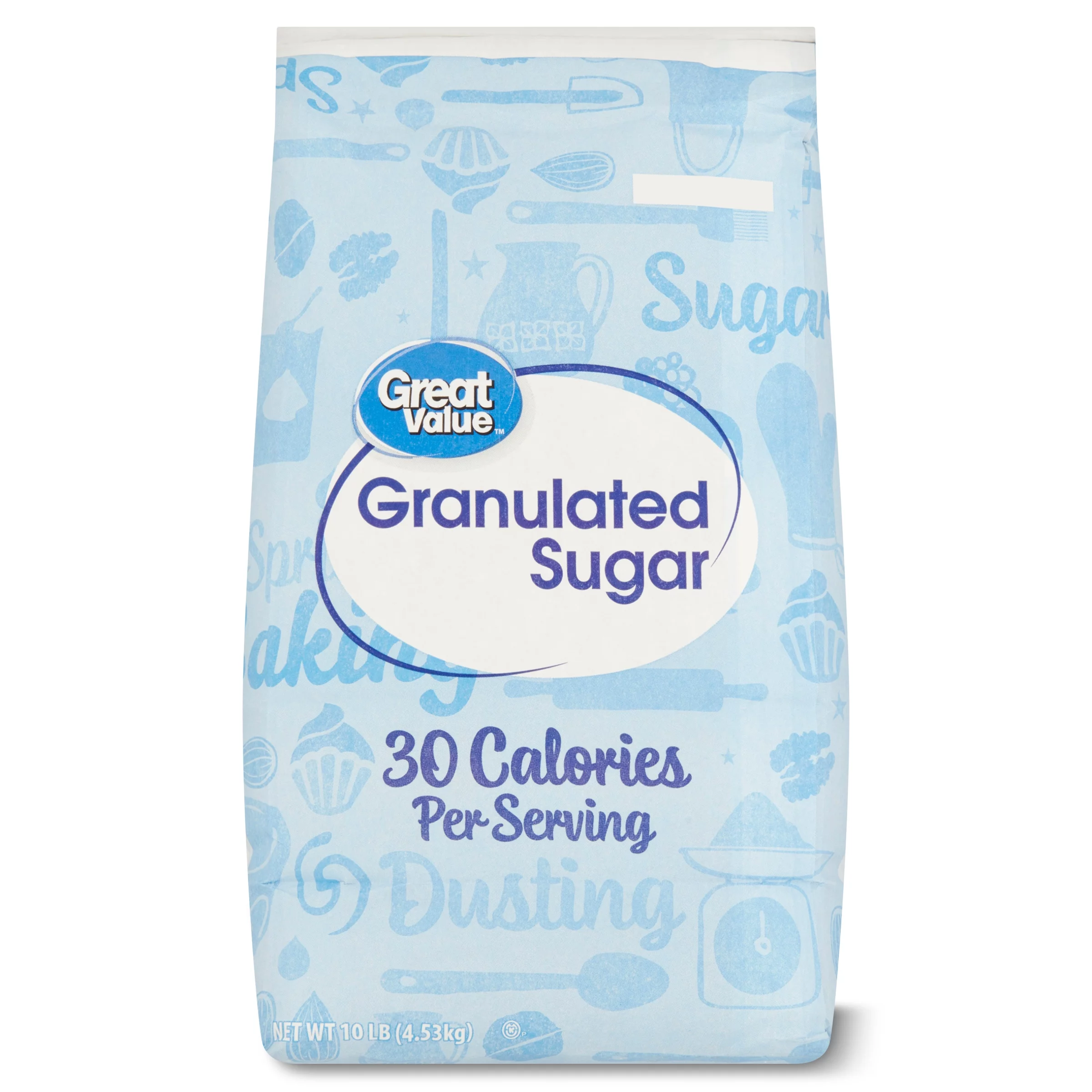 Great Value Pure Granulated Sugar, 10lb