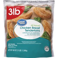 Great Value Chicken Breast Tenderloins, 3 lb. (Frozen)