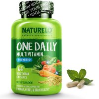 Naturelo One Daily Multivitamin for Men 50+, 60 Capsules