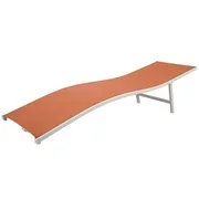 Gymax Lounger Patio Outdoor Chaise Lounge Chair Bed Orange