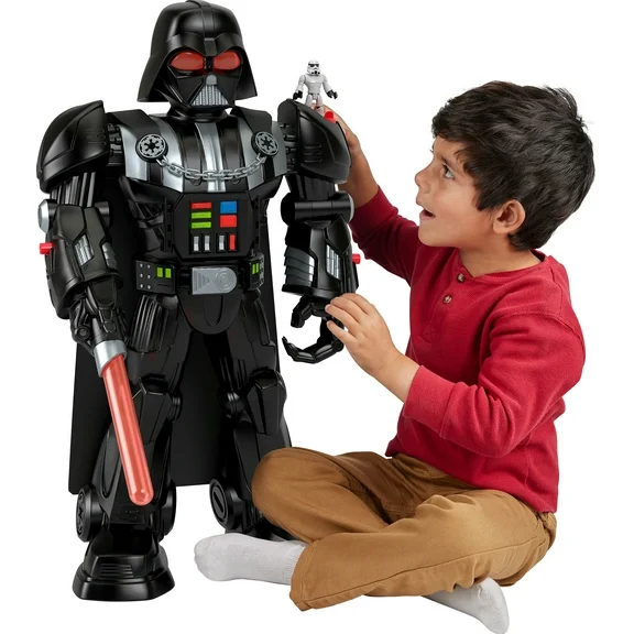 Star Wars, Darth Vader Bot Action Figure, Includes Stromtrooper Figure, Imaginext