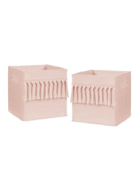 Bohemian Pink Fabric Storage Bin (Set of 2) by Sweet Jojo Designs