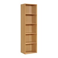Hodedah 5-Shelf Bookcase, Beech