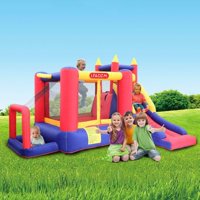 NEW SALE! Big Slide Inflatable Bounce House Castle Kids Jumper Bouncer w/ 450W Blower