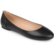 Brinley Co. Women's Comfort Sole Faux Leather Round Toe Flats