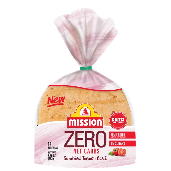 Mission Zero Net Carbs Tomato Basil, 14 Count